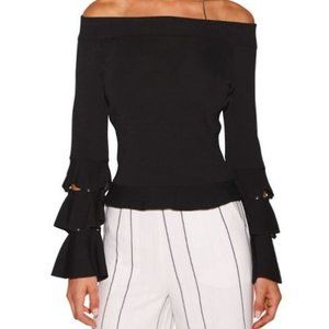 Boston Proper Tiered Bell Sleeve Top